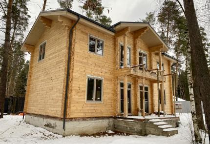 Дом из клееного бруса Домодедовский район – строительство под ключ по выгодной цене в  | Кадрин